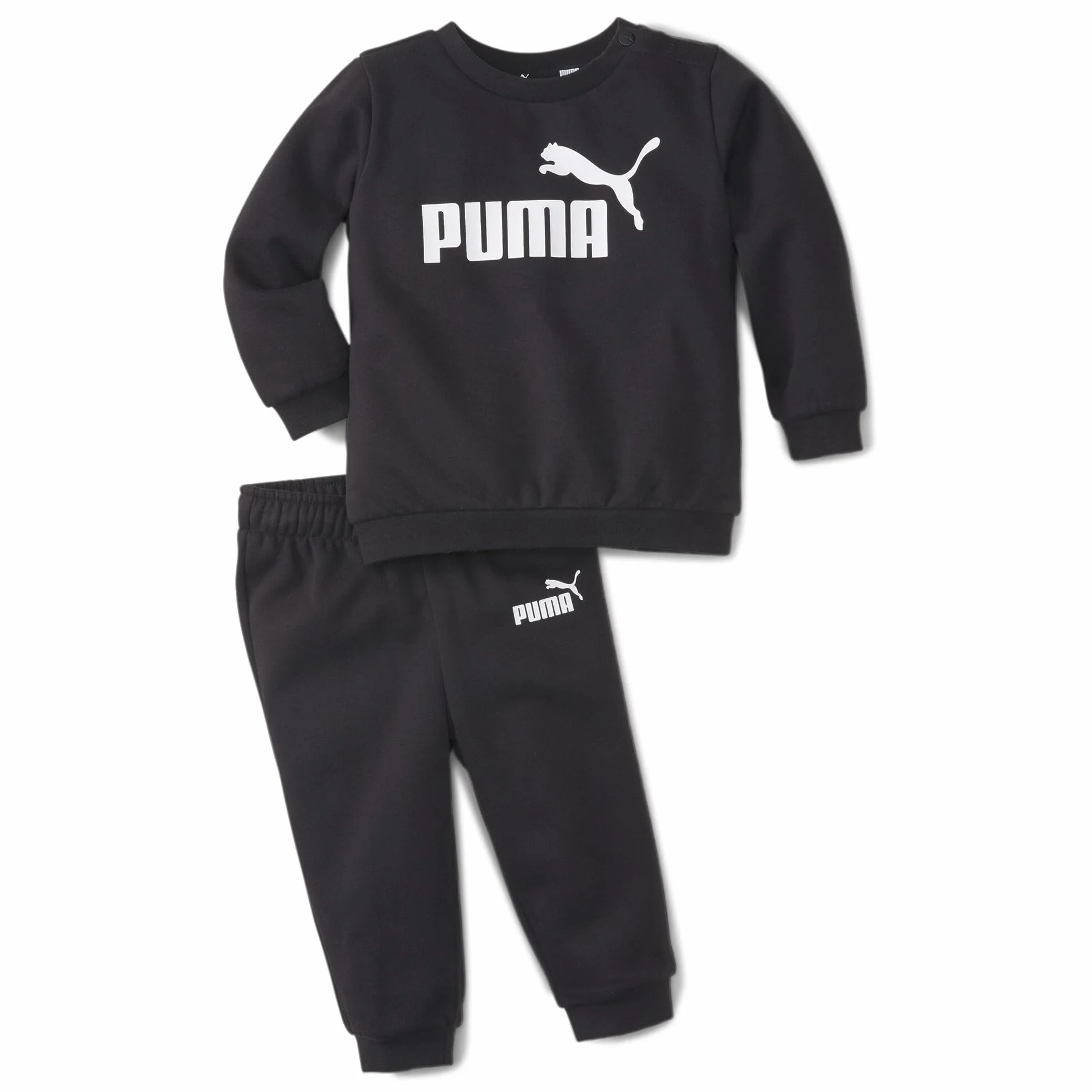 PUMA Minicats Ess Crew Jogger Fl Tuta sportiva Unisex - Bimbi 0-24 (Pacco da 1)