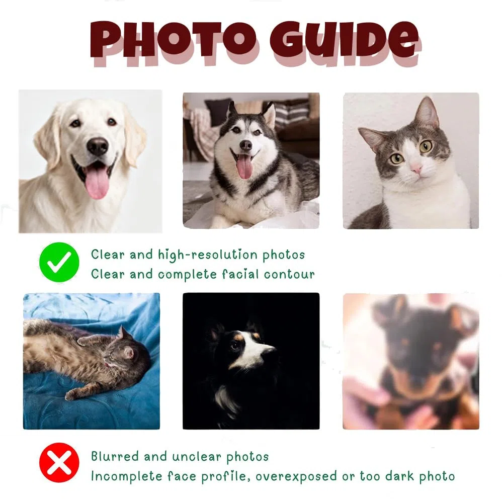 Felpa Personalizzata con Cappuccio - Ricamata con Foto Animali Domestici + Nome | Regalo Perfetto per Coppie, Fidanzati, Fidanzate, Regali di Natale