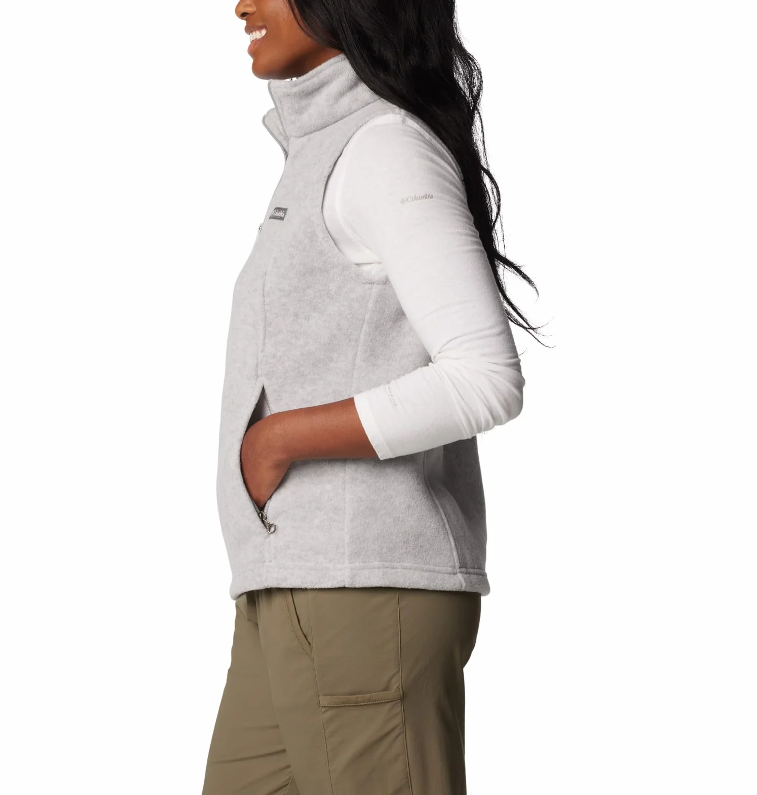 Columbia Benton Springs Vest, Gilet Smanicato In Pile Donna