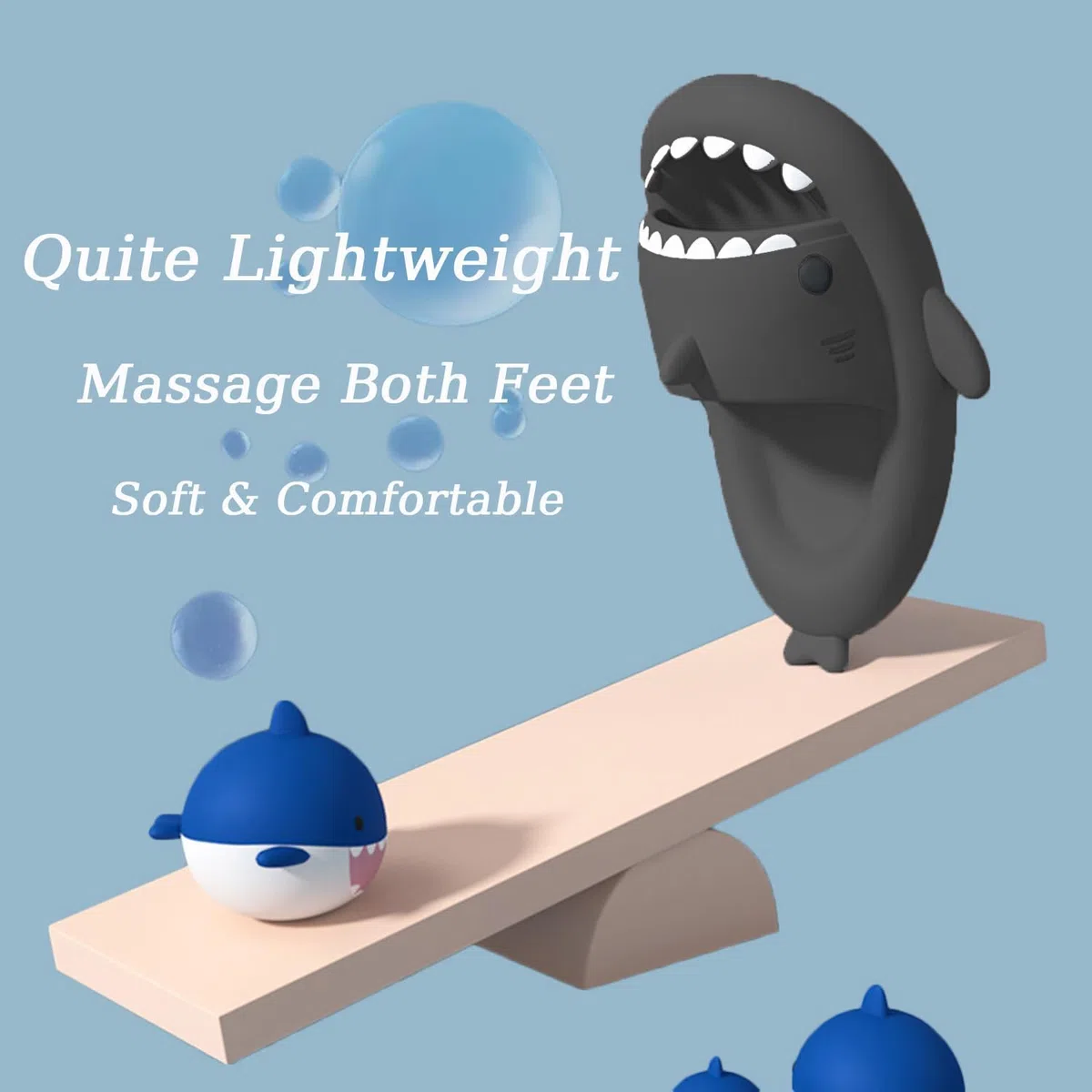 Ciabatte Squalo Estive Mare Open Toe Donna Uomo Ultra Morbide Antiscivolo Sandali Spiaggia Piscina a Punta Aperta Shark Slides Slippers