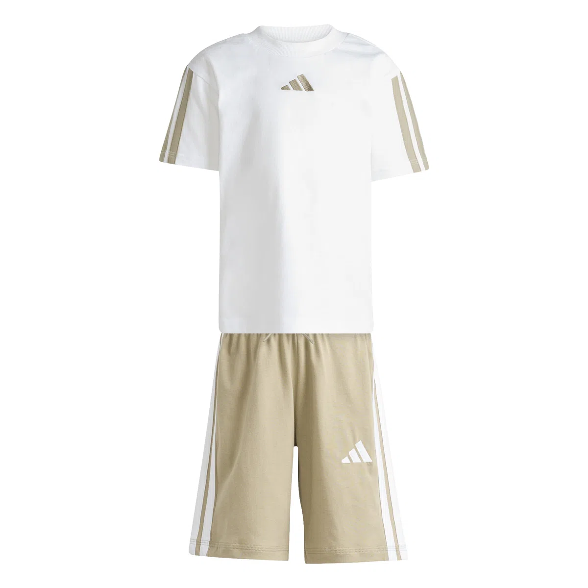 adidas Essentials Small Logo Stripes T-shirt Set JOGGER Unisex - Bambini e ragazzi