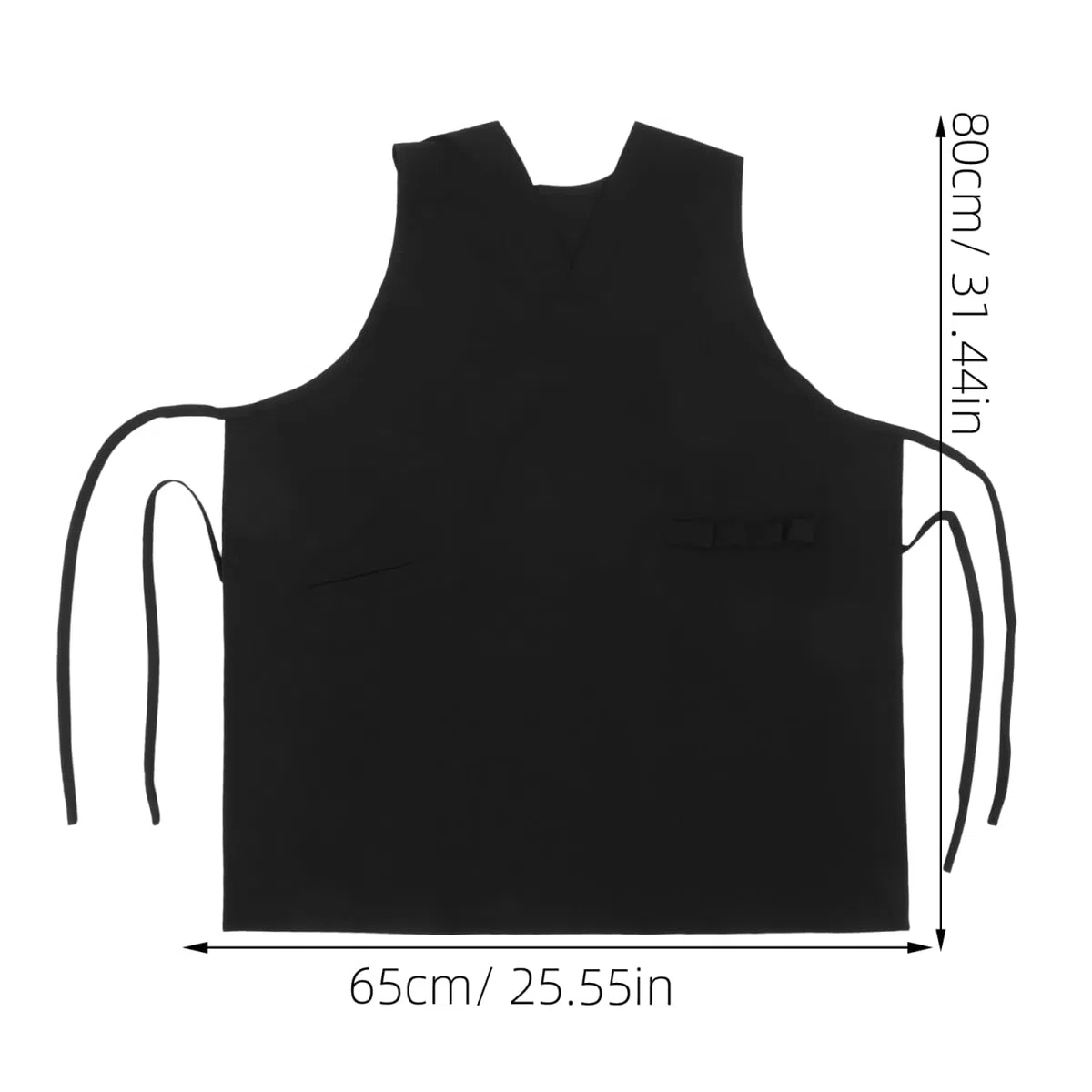 PRETYZOOM Grembiule Scollo a V Senza Maniche Con Rete Traspirante Tasche Frontali Leggero Grembiule Da Parrucchiere Professionale Abbigliamento Da Lavoro Uomo 31.50X25.59 Pollici