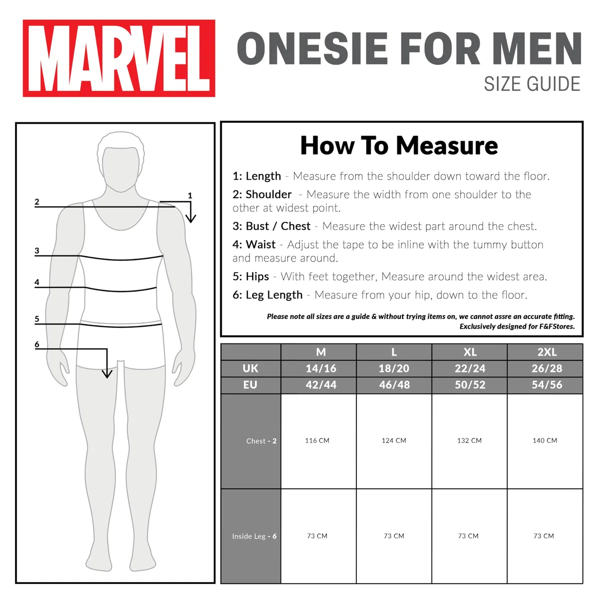 Marvel Fleece Pajama Pagliaccetto Adulto Uomo