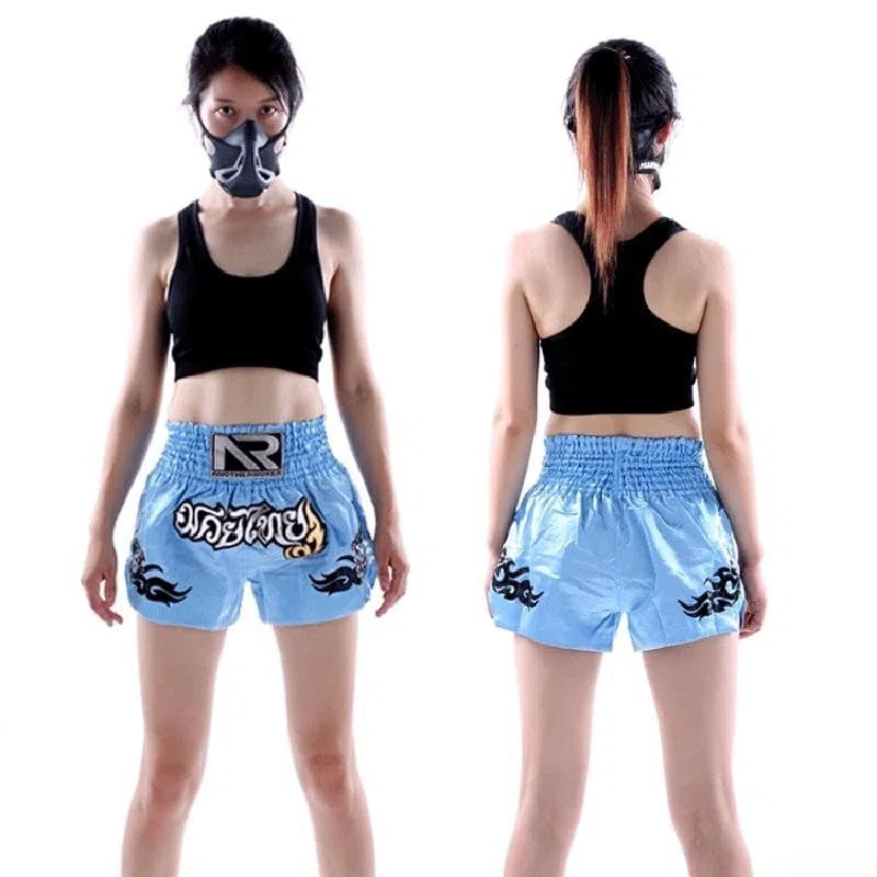 Anotherboxer - Pantaloncini da boxe traspiranti per MMA, da donna, con design elastico