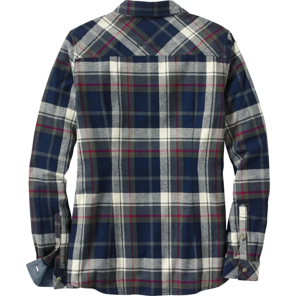 Legendary Whitetails, Camicia da Donna a Maniche Lunghe in Flanella, con Bottoni, 100% Cotone