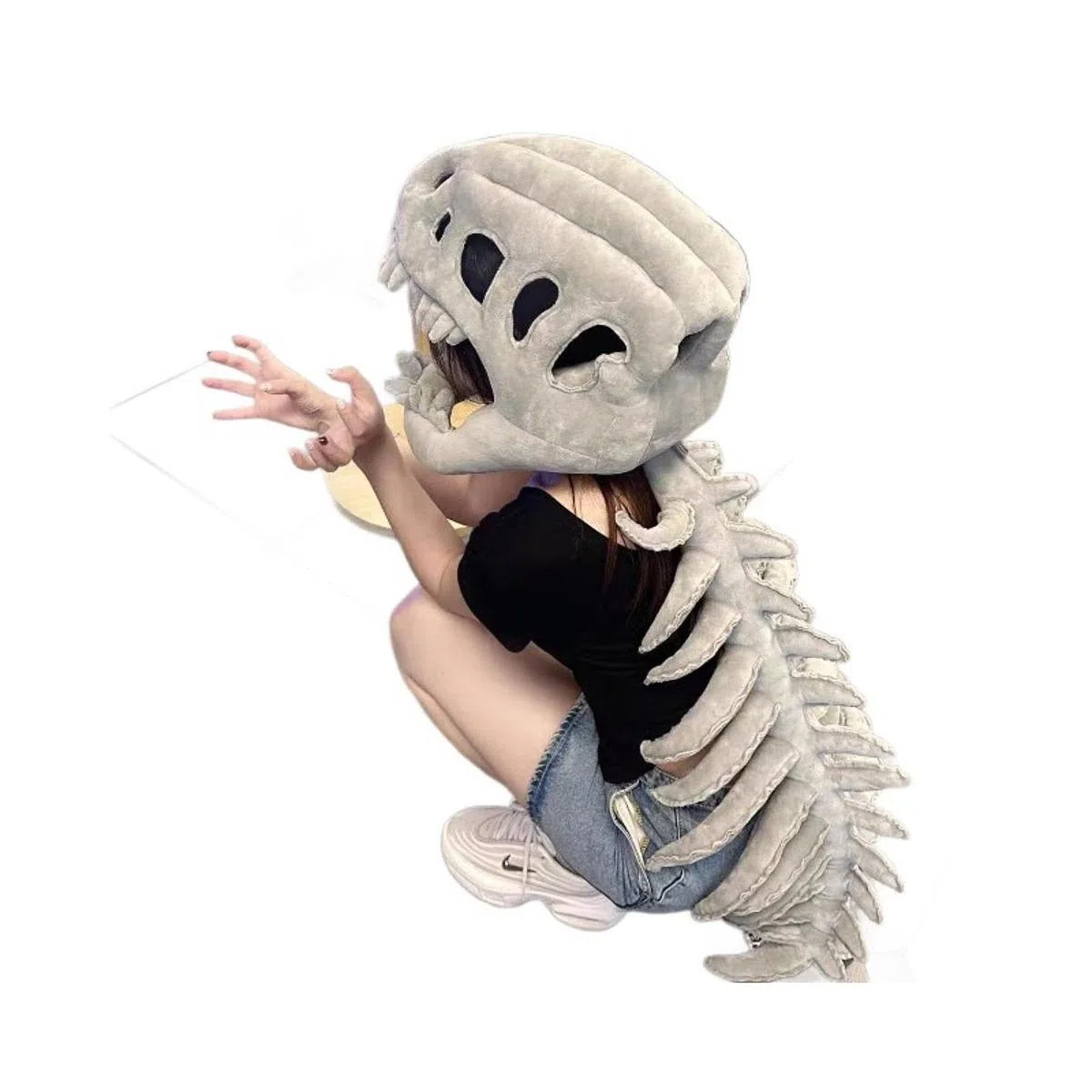 Baoblaze Costume Da Scheletro 3D di Dinosauro per Halloween, Accessori per Cosplay, Realistico, Gioco di Ruolo, a Tema per Travestimenti Natalizi