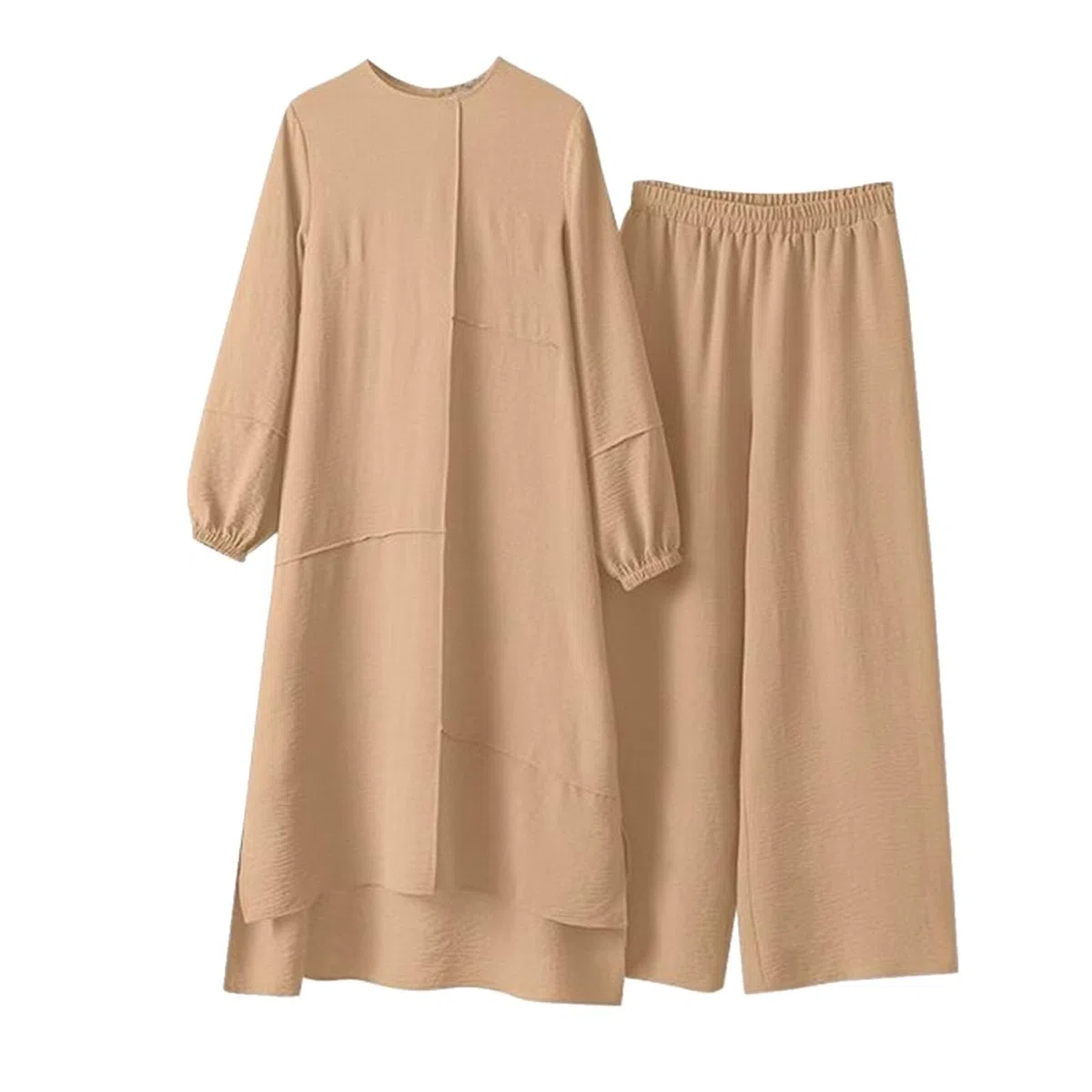Abiti musulmani da donna 2 divisori Corban Ramadan Abito a maniche lunghe Top Robe E Pantaloni Dubai Turco Medio Oriente Arabo Islamico Abbigliamento da preghiera afgana islamica