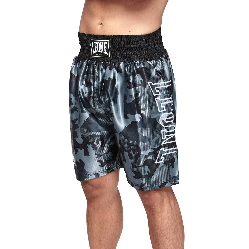 LEONE 1947, Pantalocino Boxe Camo Unisex Adulto, Verde, S, AB220