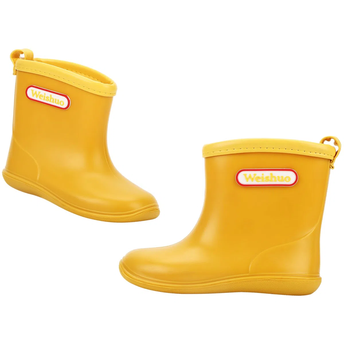 Stivali da Pioggia per Bambini Morbide Scarpe Antipioggia in PVC Resistente Impermeabile Antiscivolo Wellies Wellington per Bambini, Ragazzi e Ragazze