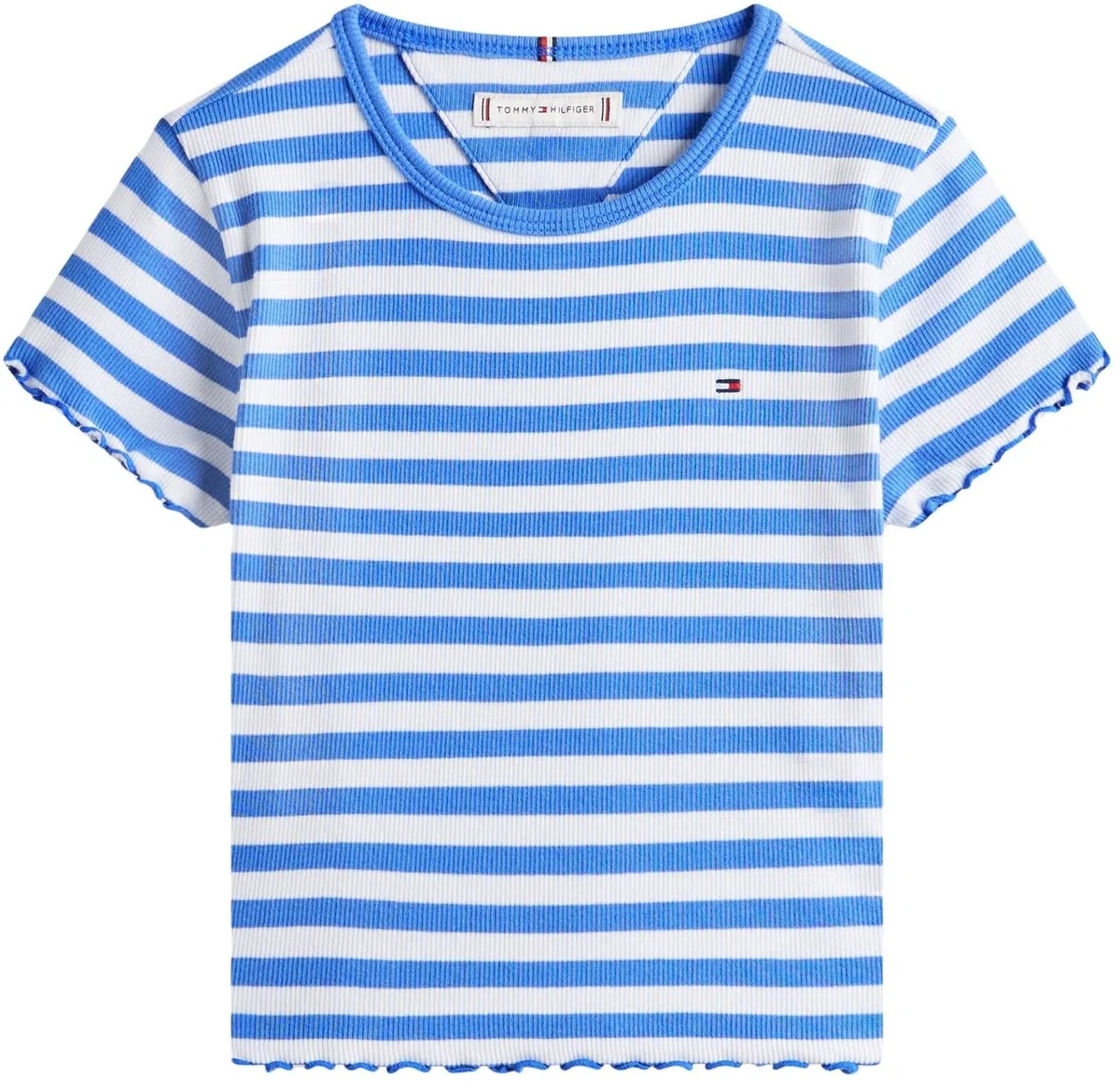 Tommy Hilfiger Essential Rib Top SS Kg0kg08590 Altri Top Bambine e Ragazze (Pacco da 1)