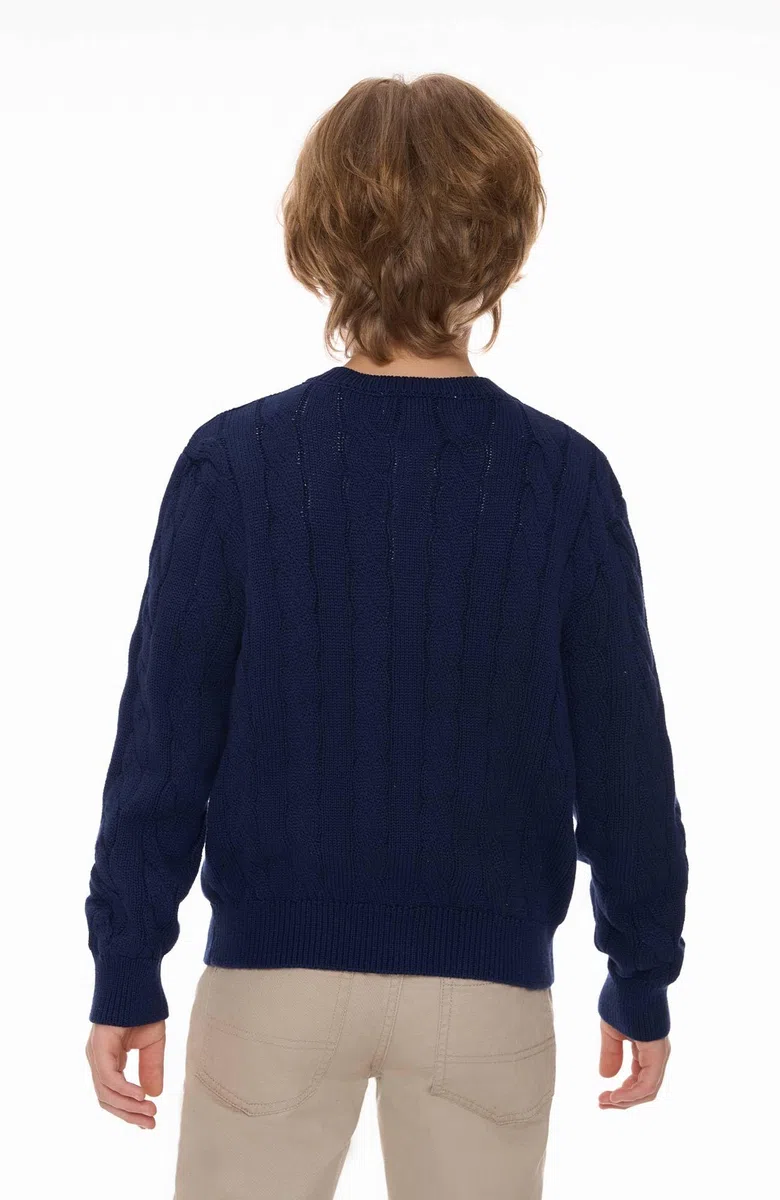 SMILING PINKER Ragazze Aran Cardigan Ragazzi Bambini Maglia Girocollo Cotone Maglione ruvido Giacca con bottone