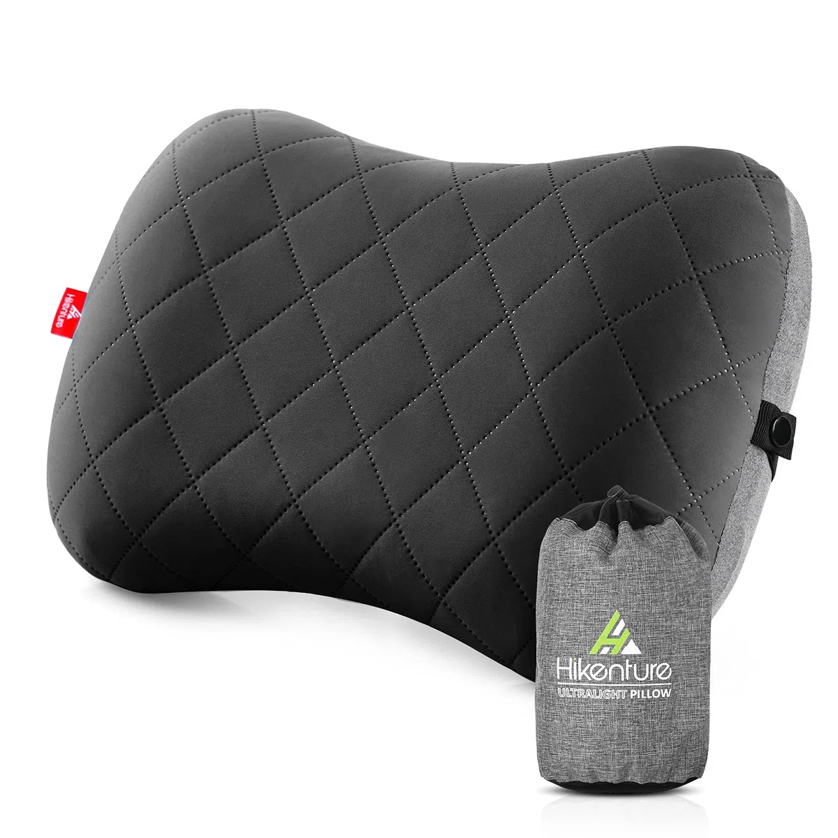 HIKENTURE Cuscino gonfiabile da campeggio, da viaggio, con federa rimovibile, comodo cuscino cervicale per viaggio/esterno, cuscino da viaggio, cuscino gonfiabile da viaggio, cuscino imbottito