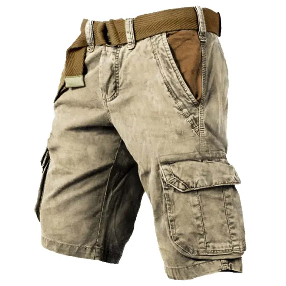 Pantaloni Corti Uomo Cargo, Bermuda Cargo Uomo Pantaloncini Sportivi Leggero Leggero Pantaloncini Tattici con Tasche Laterali Casual Pantaloni Corti da Lavoro Militari Comode Pantaloncini Trekking