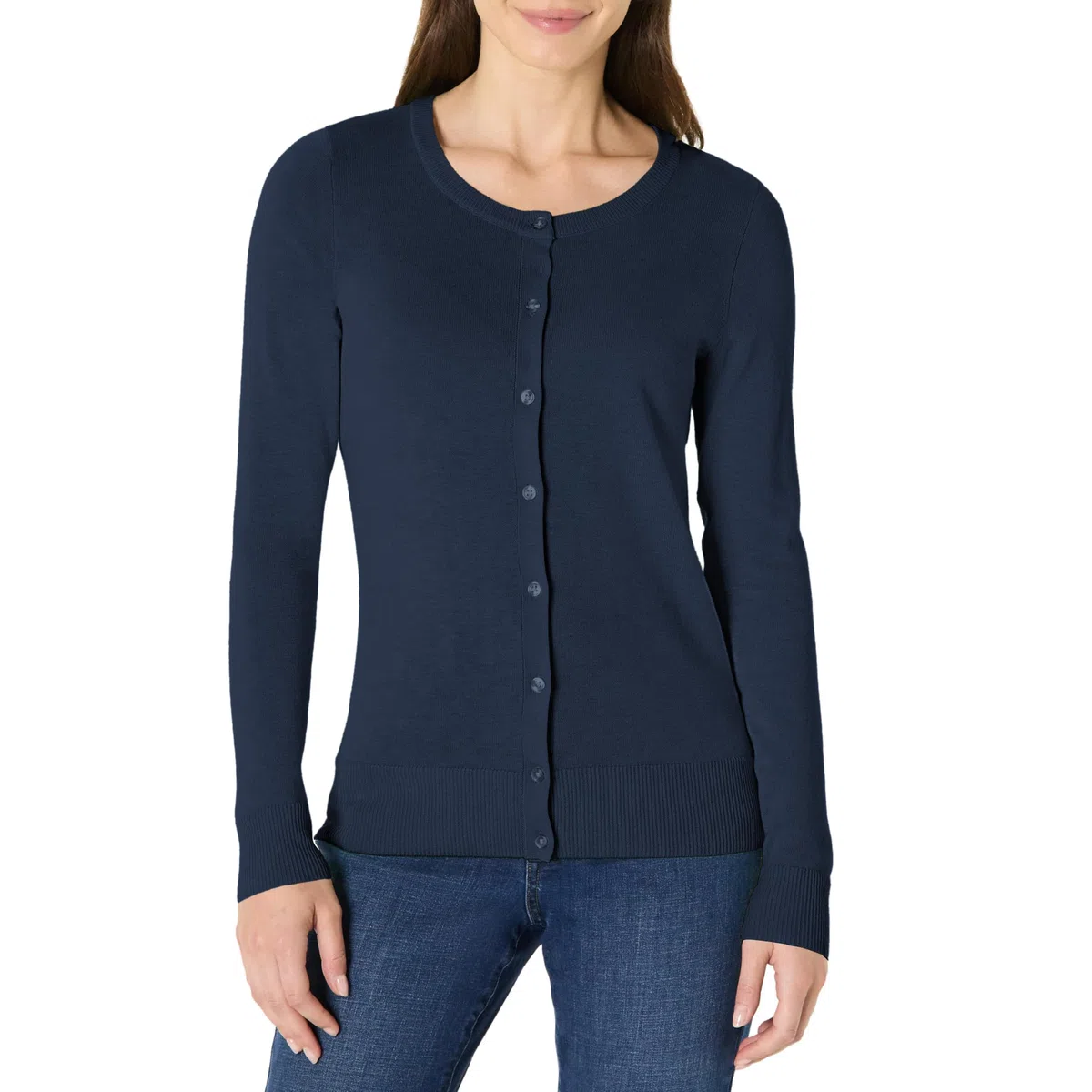Amazon Essentials Cardigan Girocollo Leggero (Taglie Forti Disponibili) Donna