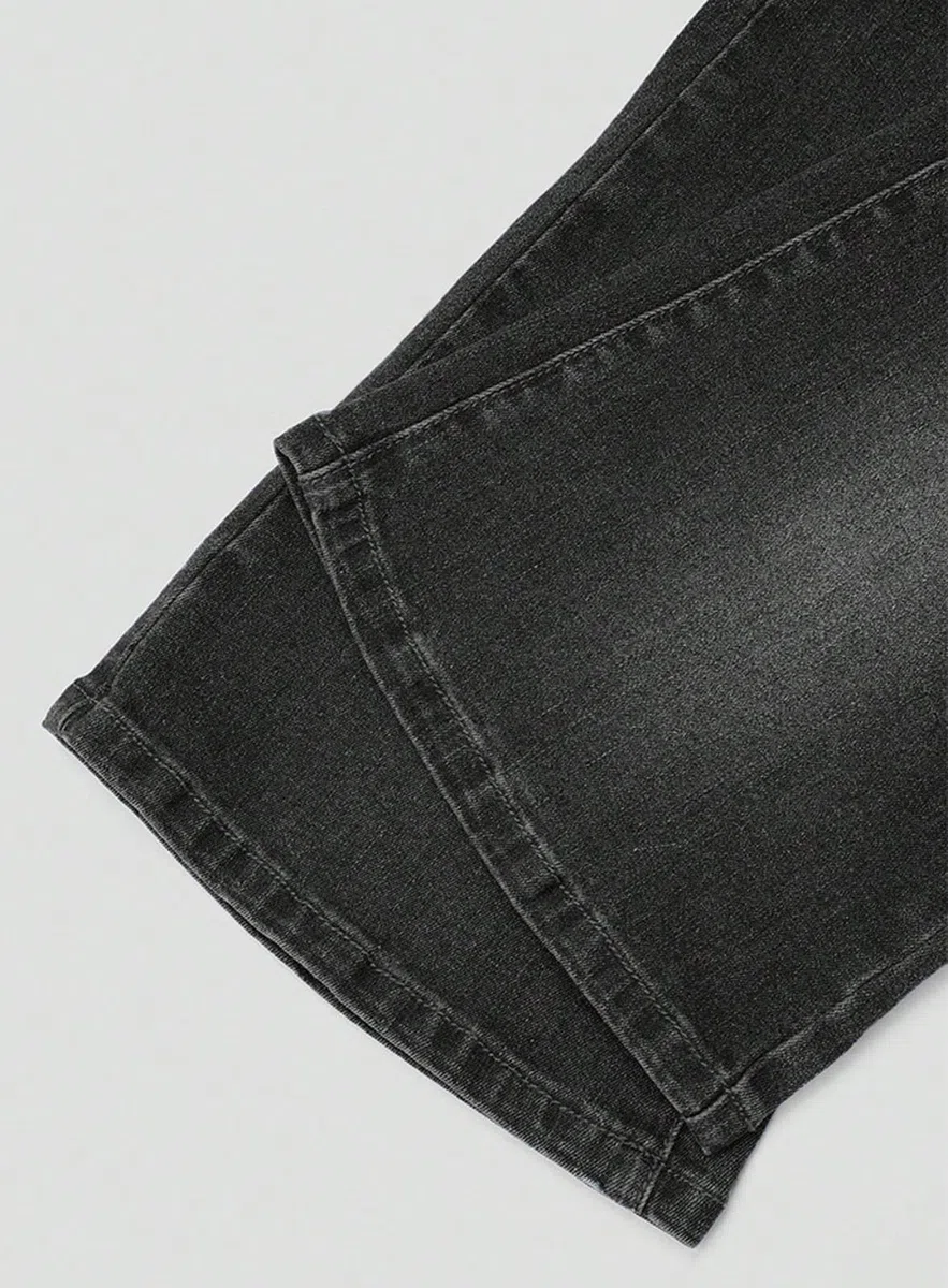 Jeans da Ragazza a Vita Alta Bell Bottom Stretch Bootcut, Morbido Slim Jeans Ragazza a Zampa Basic, Moda Y2K Streetwear Pantaloni per Bambini 6-14 Anni con Quotidiano Casual