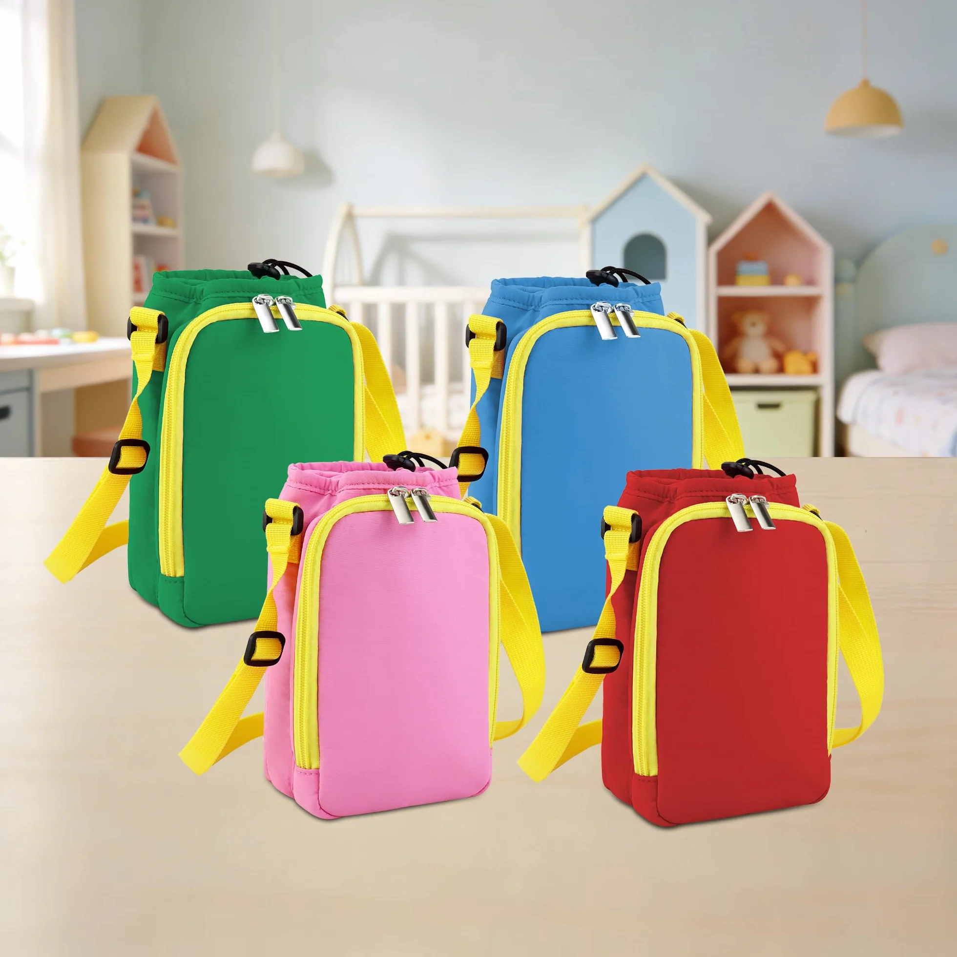 Borsa per FABA+ Raccontastorie, con Scomparto per Personaggi Sonori e Cuffie, Tracolla Regolabile (Rosso)