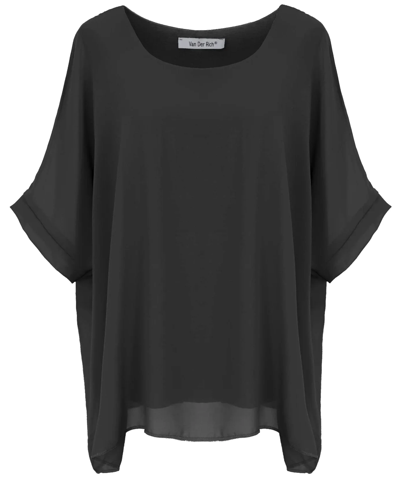 Van Der Rich ® - Camicia in Chiffon Foderato all'Interno - Dnna
