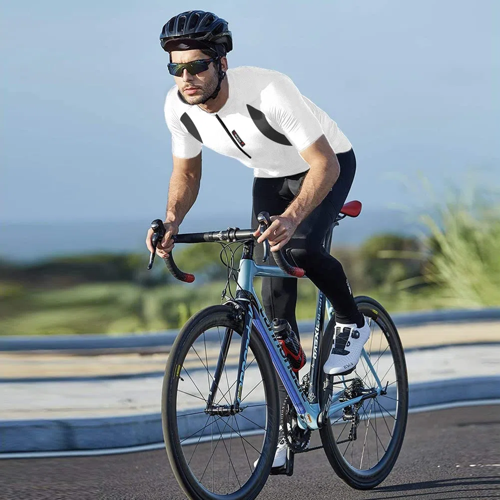 MEETWEE Magliette Ciclismo Uomo, Maglia Ciclismo Maniche Corte/Lunghe Abbigliamento Mountain Bike Maglia