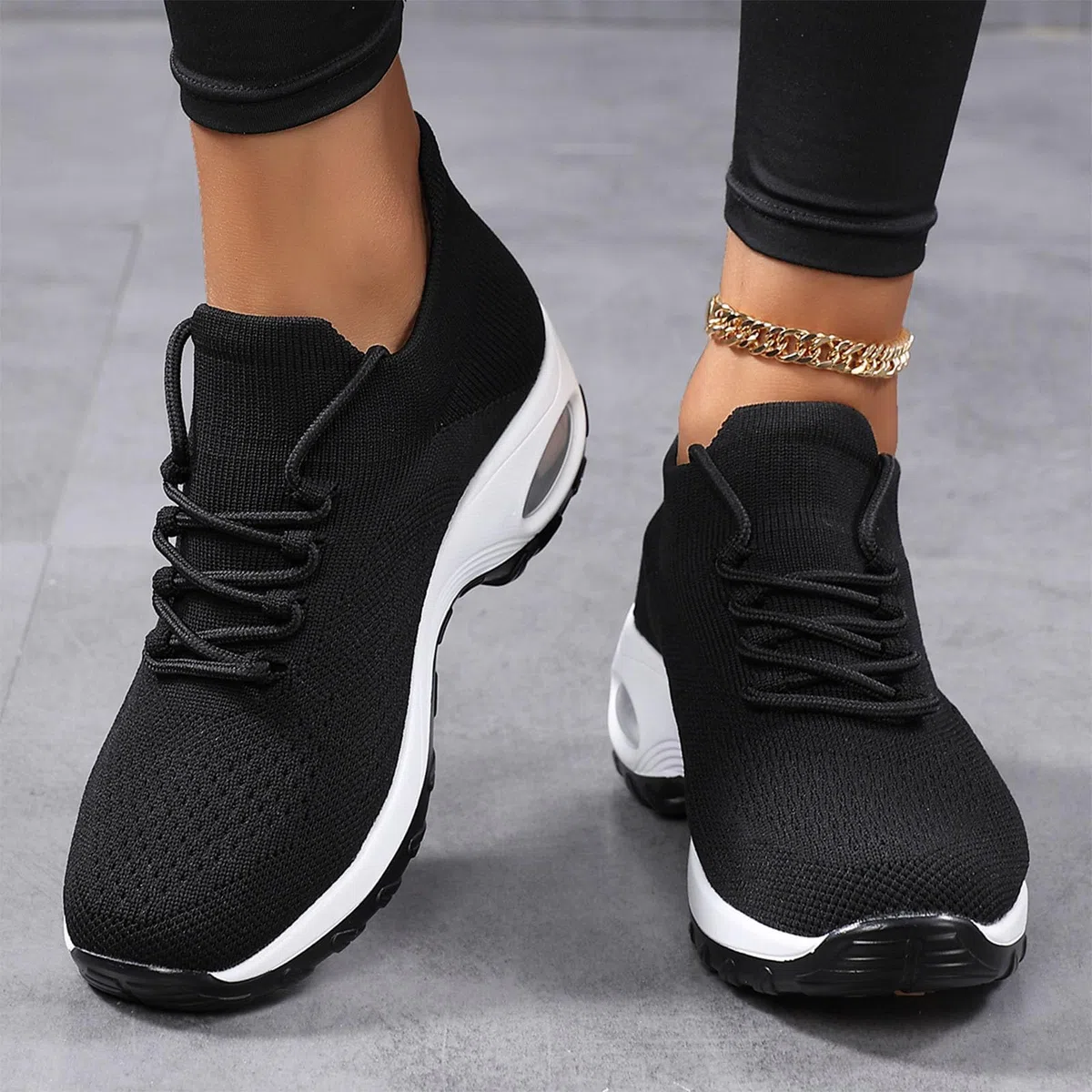 Scarpe da Ginnastica Donna Sneakers Ortopediche con Cuscinetto d'Aria Scarpe da Camminata Leggere Traspiranti per Fascite Plantare Supporto Arco Comode Sportive per Palestra Running