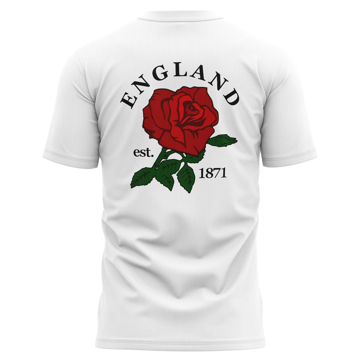 England Supporters Rugby T Shirt Mens English 1871 England Rose Badge Tee