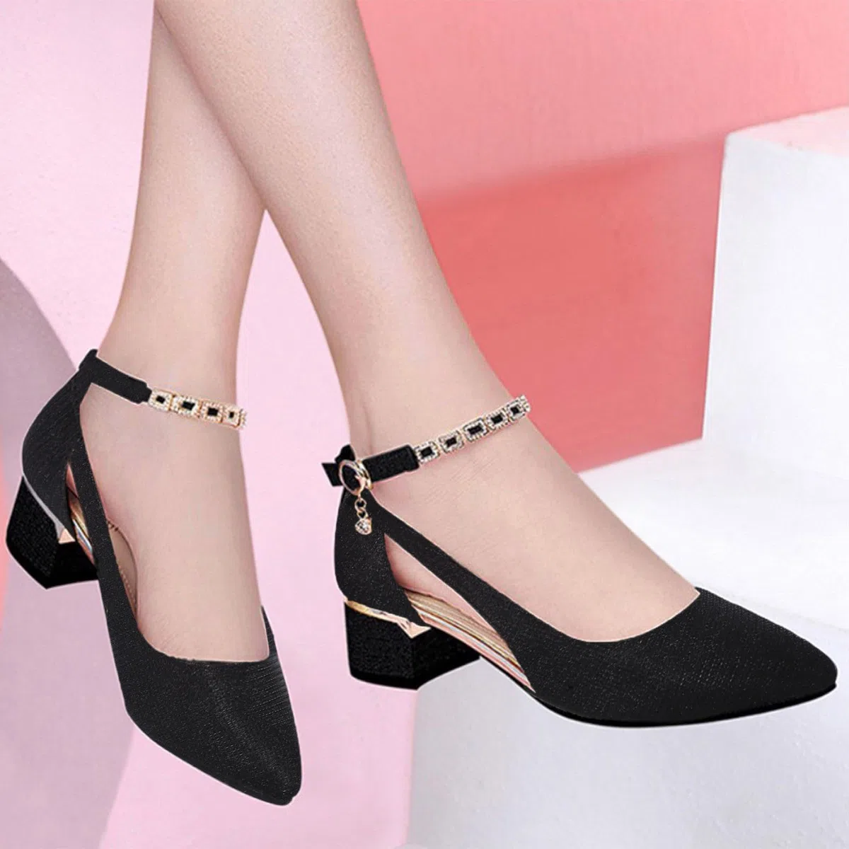 Scarpe Tacco Basso Donna Estivi Eleganti Decollete Comode Ballerine Slip on Primavera Sandali Chiusi Davanti Offerta Kitten Heels Casual Mocassino Slingback Leggero Scarpe da Ufficio Scarpe da Festa