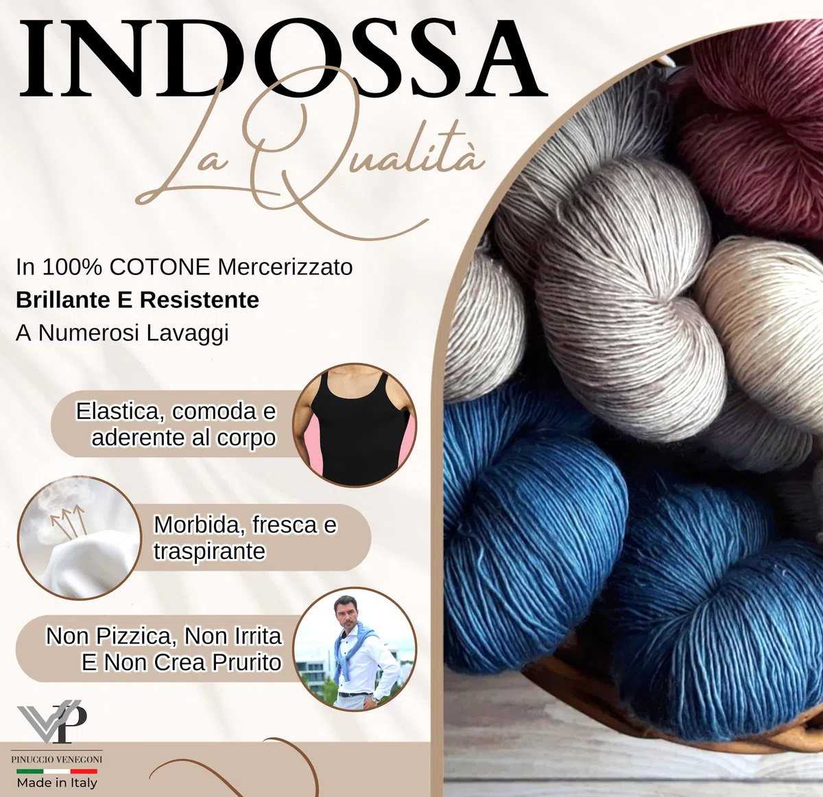VP PINUCCIO VENEGONI Set 3 Canottiere Uomo Intimo Costine; Made in Italy 100% Cotone Mercerizzato; Canotta Spalla Stretta Intima Bianca Nera Smanicata; Canotte estive Smanicato Uomo