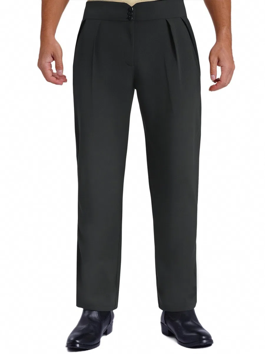 TiaoBug Pantaloni Danza Latina Moderna Jazz Uomo Pantalone da Sala da Ballo Latino Americano Tango Pantaloni Danza Samba Rumba Salsa Pratica Prestazione Abito Competizione