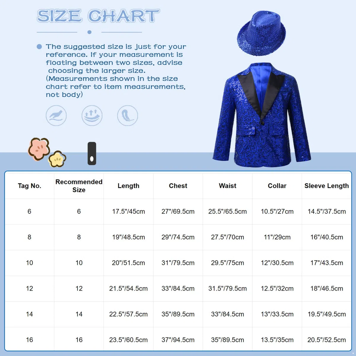 inhzoy Blazer Giacca Paillettes Bambino Gentleman Tuxedo Smoking Giacca Elegante Brillantini con Cappello Abito da Battesimo Festa Sera Capotto da Banchetto Compleanno