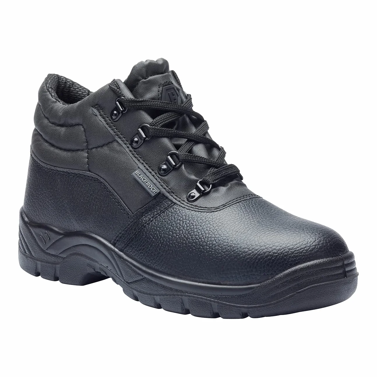 Blackrock Stivali da lavoro Chukka, Stivali di sicurezza, Scarpe di sicurezza, Punta d'acciaio, Uomo Donna Donna, Scarpe da lavoro, Nero, Giardinaggio, Leggero, Pelle, Vestibilità ampia, Antiscivolo