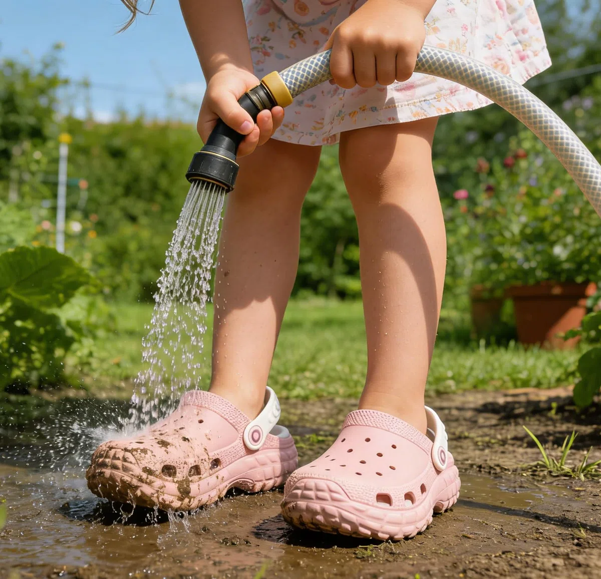 Zoccoli e Sabot Unisex-Bambini e Ragazzi Soletta Amovibile in Eva Leggeri Impermeabili Ciabatte Piscina Antiscivolo con Cinturino Regolabile per Ragazze Taglia EU 24-38