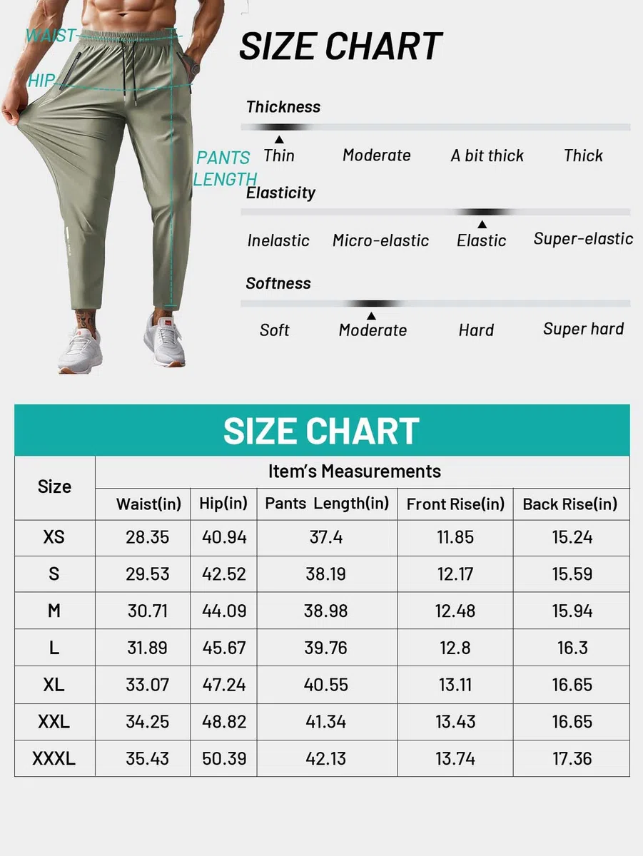 Hidkat Pantaloni da trekking da uomo, ad asciugatura rapida, leggeri, pantaloni da pesca all'aperto, resistenti all'acqua, con tasche con cerniera