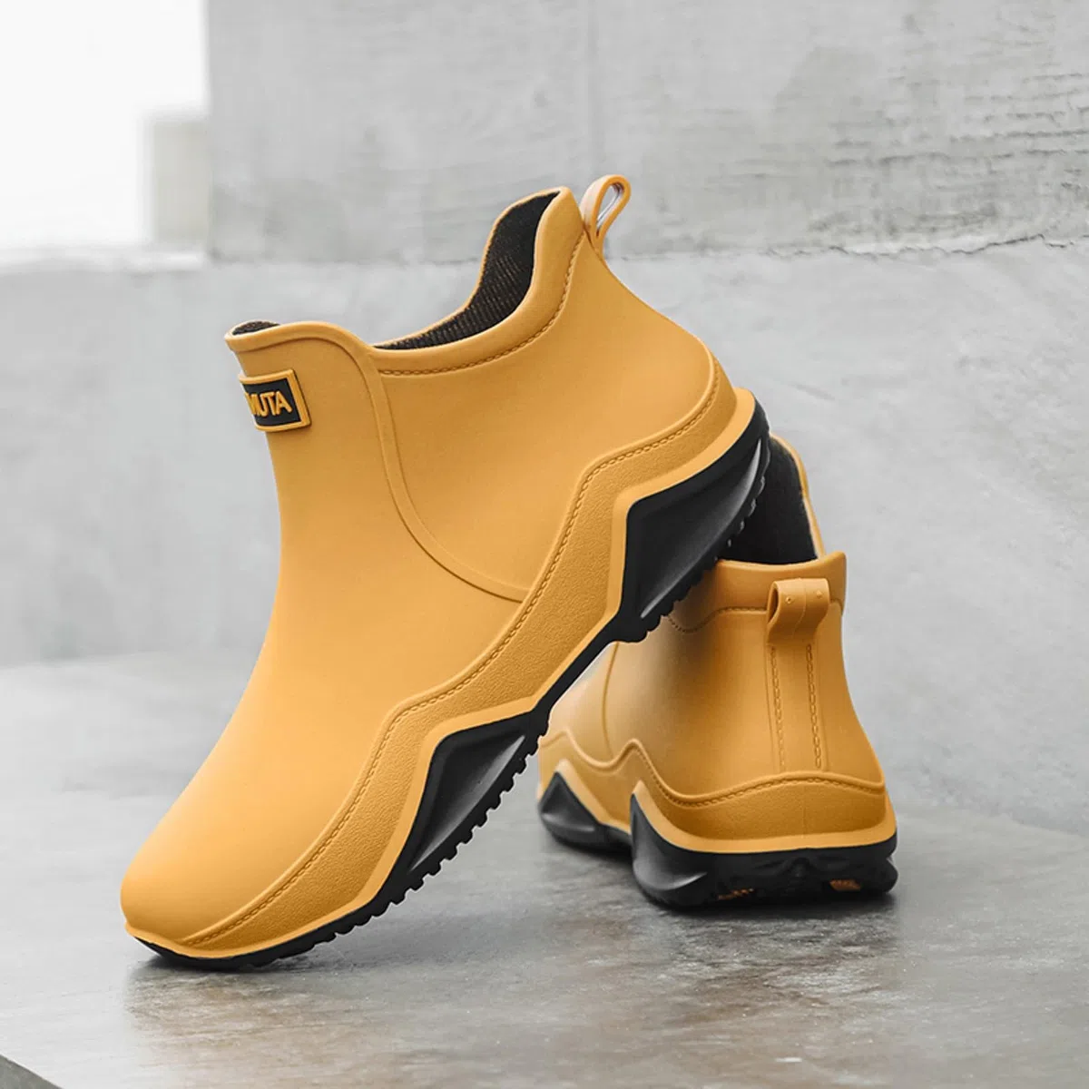 Fulidngzg Stivali Pioggia Uomo Donna di Gomma Impermeabili Antiscivolo Alti e Bassi per Lavoro Giardinaggio Tempo Libero Scarpe Antipioggia Lavabili Elegante per Pesca Caccia Autunnali Invernali