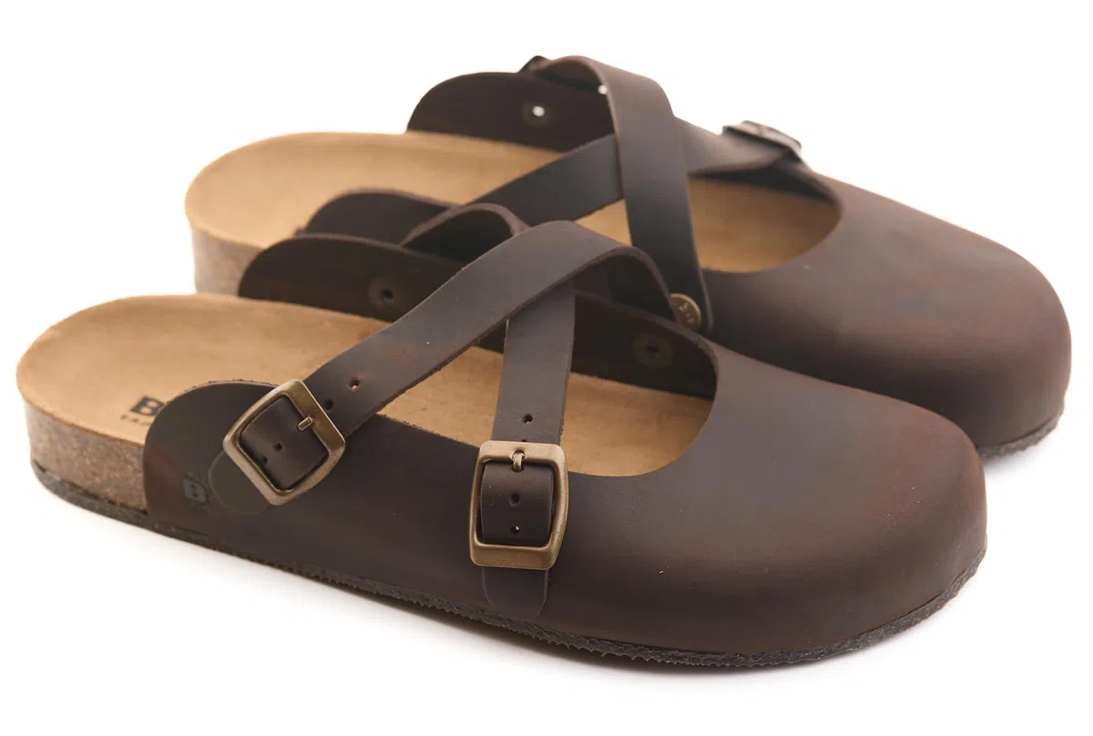 BIOLINE, Megan INGRASSATO, Scarpe Sabot Sandali Ciabatte Pelle Moda Casual Fashion