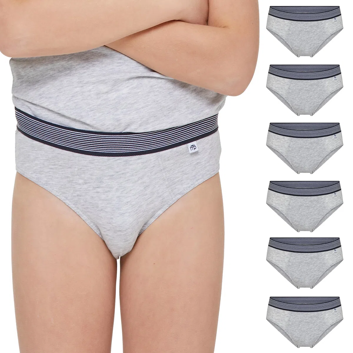 POMPEA Slip Boy Elast. Intimo Bambini e Ragazzi (Pacco da 6)