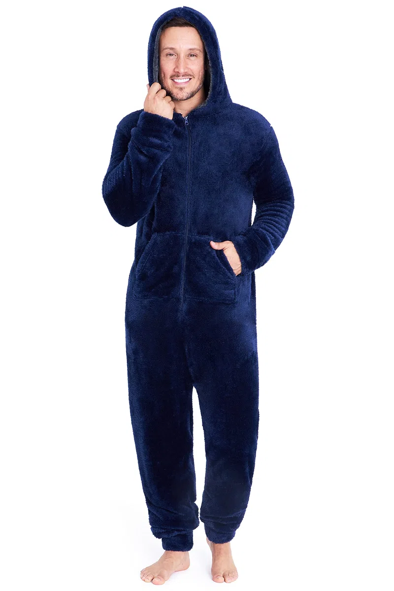 CityComfort Pigiama Intero Uomo - Pigiami Invernali Uomo in Pile M-3XL