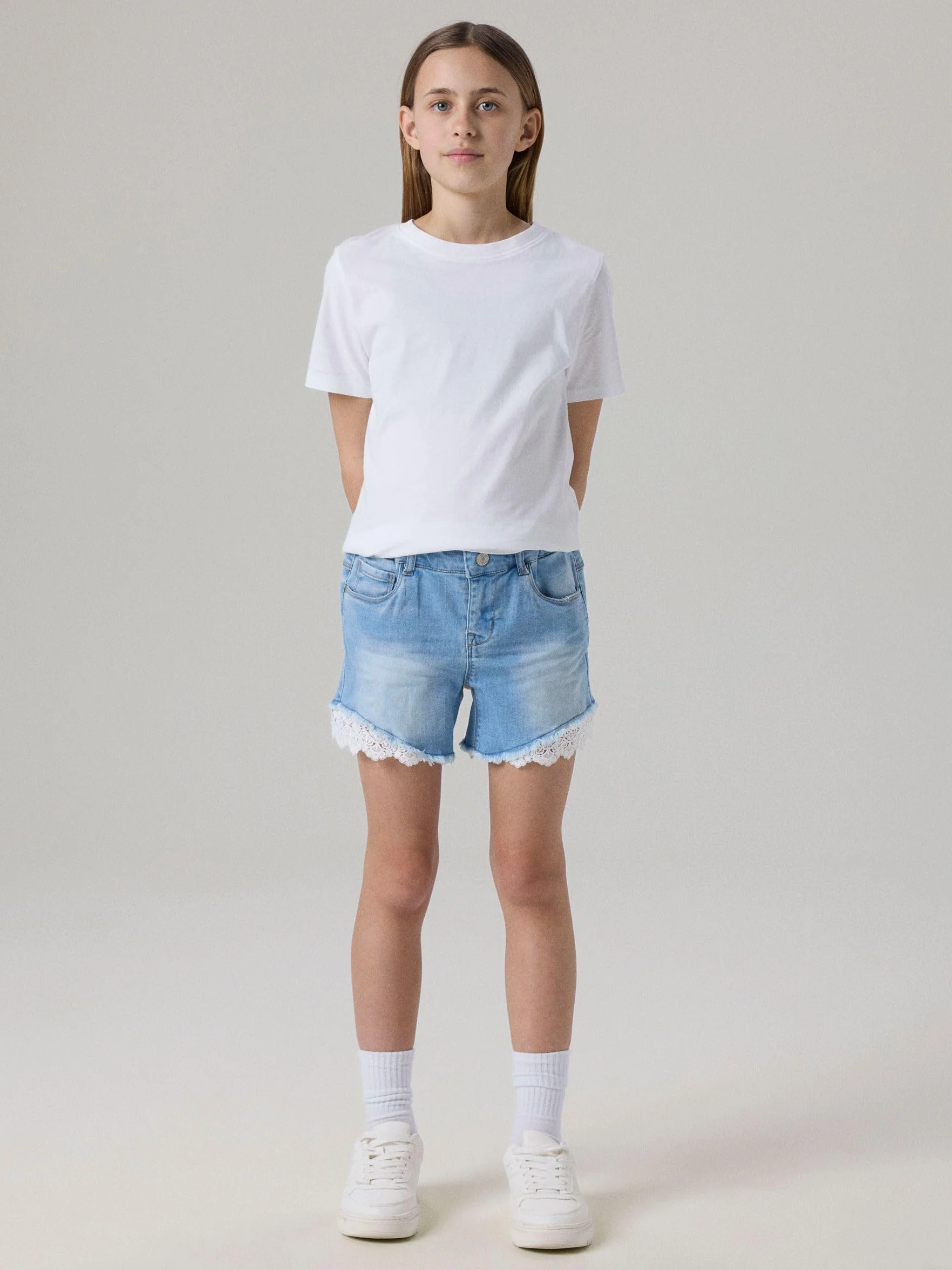 Name IT - Nkfsalli Dnmtaha 2629 Shorts Noos, Pantalocini Denim Bambine e Ragazze