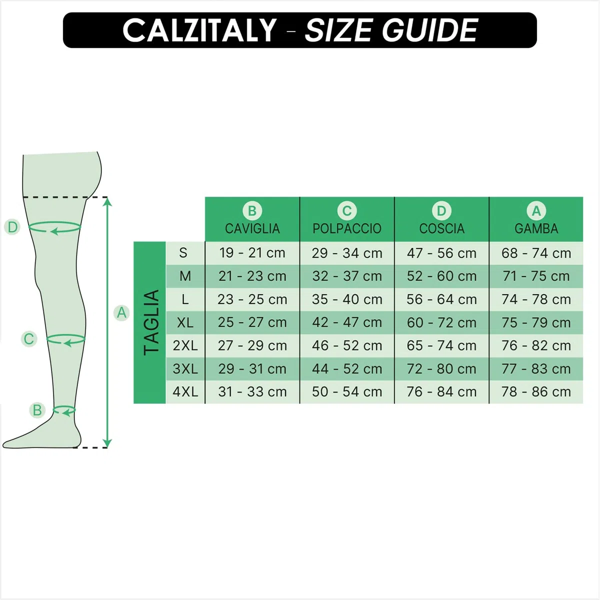 CALZITALY Calze Autoreggenti a Compressione Graduata Forte Medicali 15-21 mm/Hg | Nero, Naturale | S, M, L, XL | 140 DEN | Made in Italy