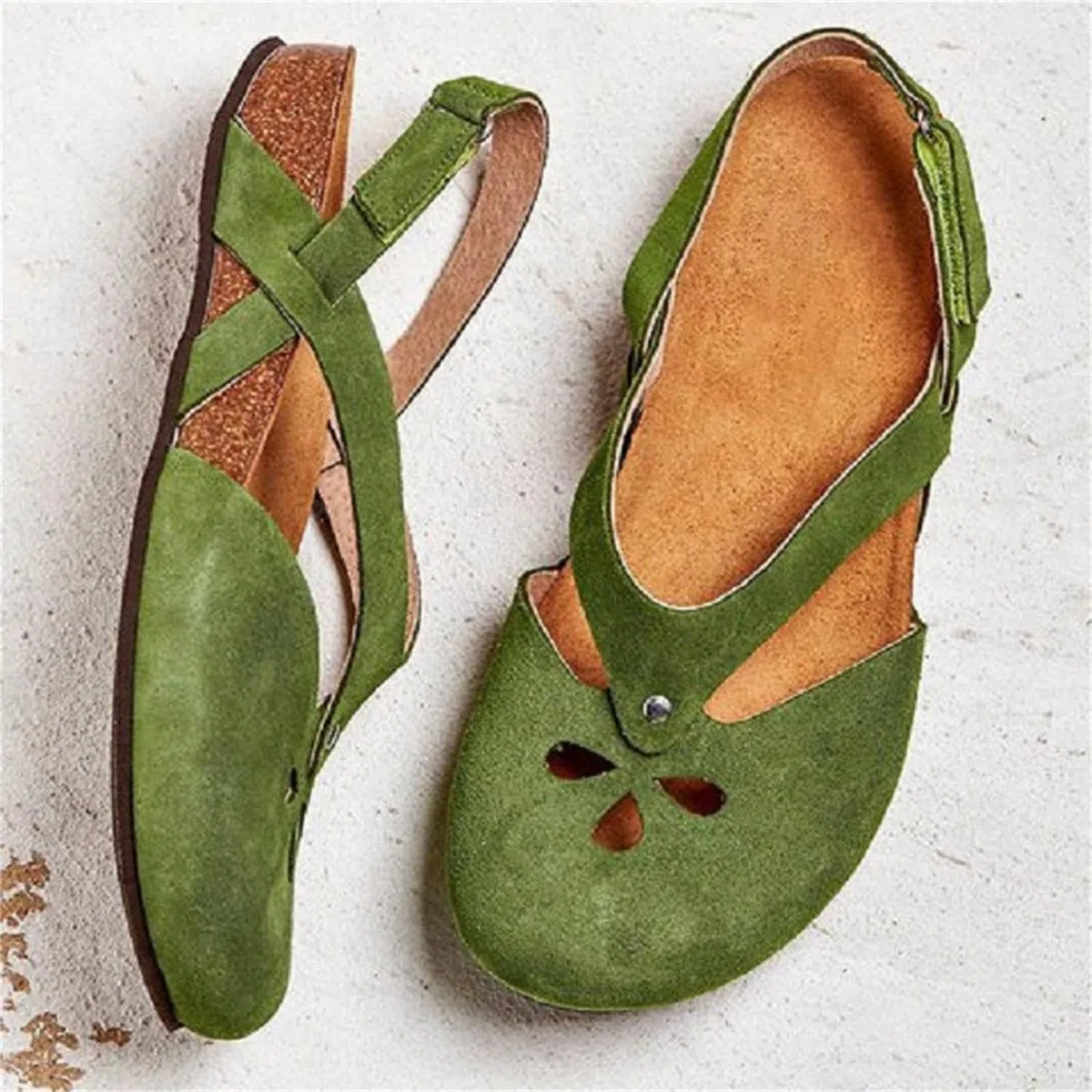 Sandali con punta chiusa da donna Scarpe basse Scarpe medievali Scarpe eleganti con punta tonda Scarpe Mary Jane