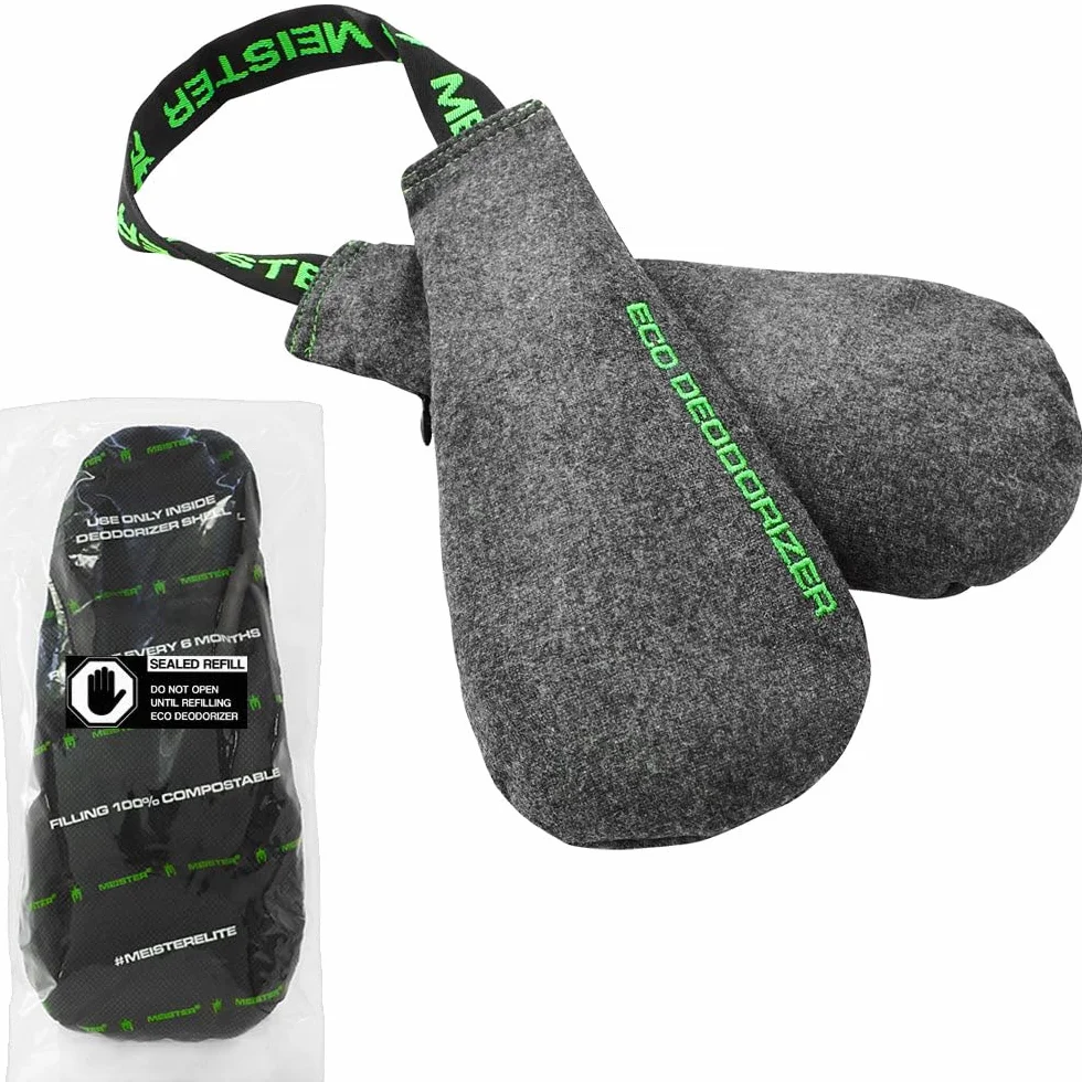 Meister Shoe & Glove Eco Deodorante + Refill – Assorbenti Stink, Powerful, Ricaricabile, 1 Anno di Fornitura
