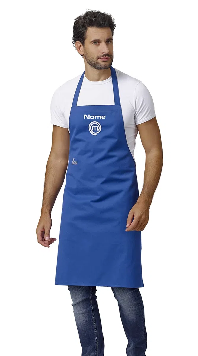 Siggi Grembiule Masterchef Italia Ufficiale – Personalizzato con Ricamo Nome – Unisex – Idea Regalo Cucina – Originale e Professionale