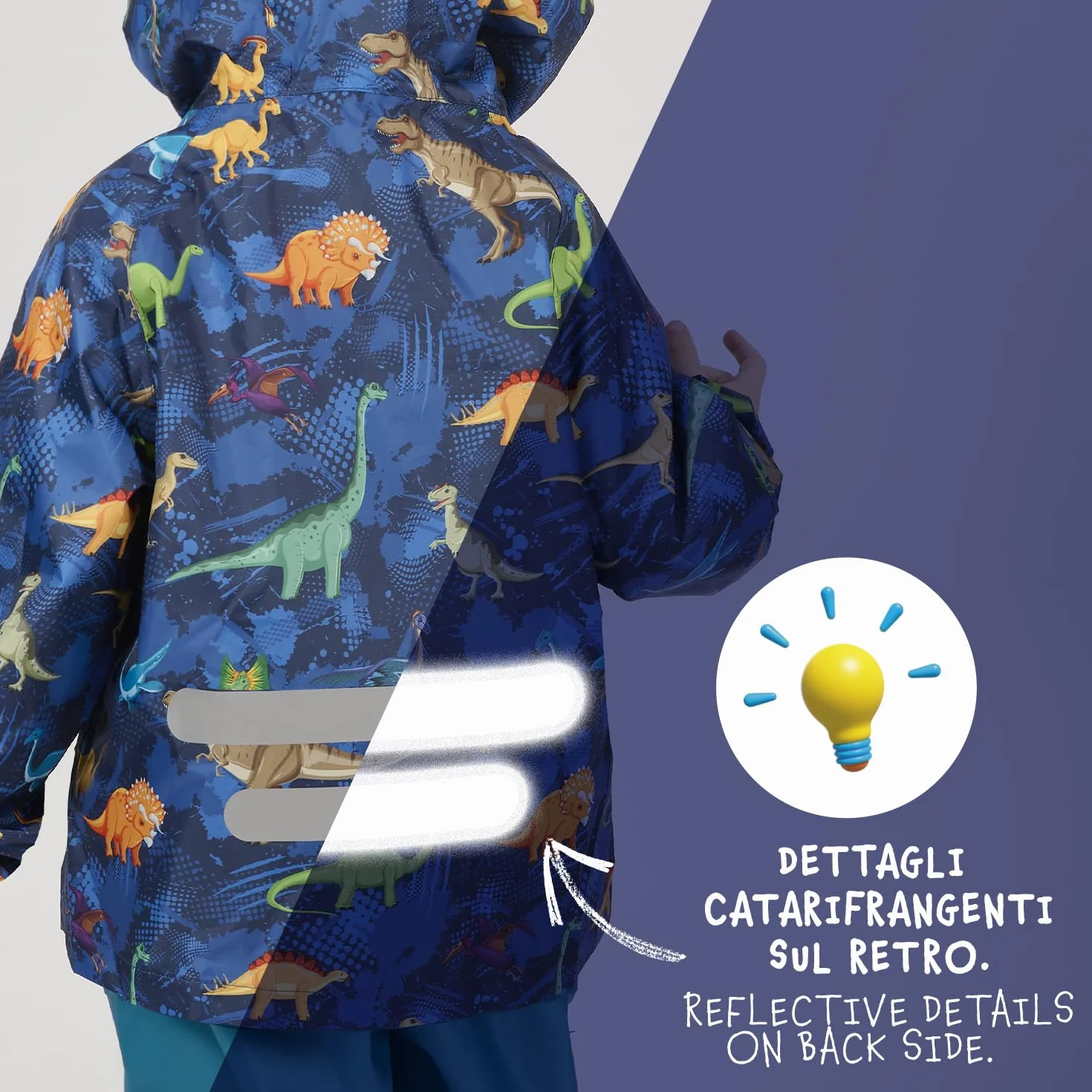 PERLETTI Set Pioggia Impermeabile Bambino Bambina - Giacca e Pantalone Antipioggia Bimbo Bimba 2 3 4 5 6 7 Anni con Cappuccio e Cerniera - Completo Pioggia Leggero Comodo con Dettagli Catarifrangenti