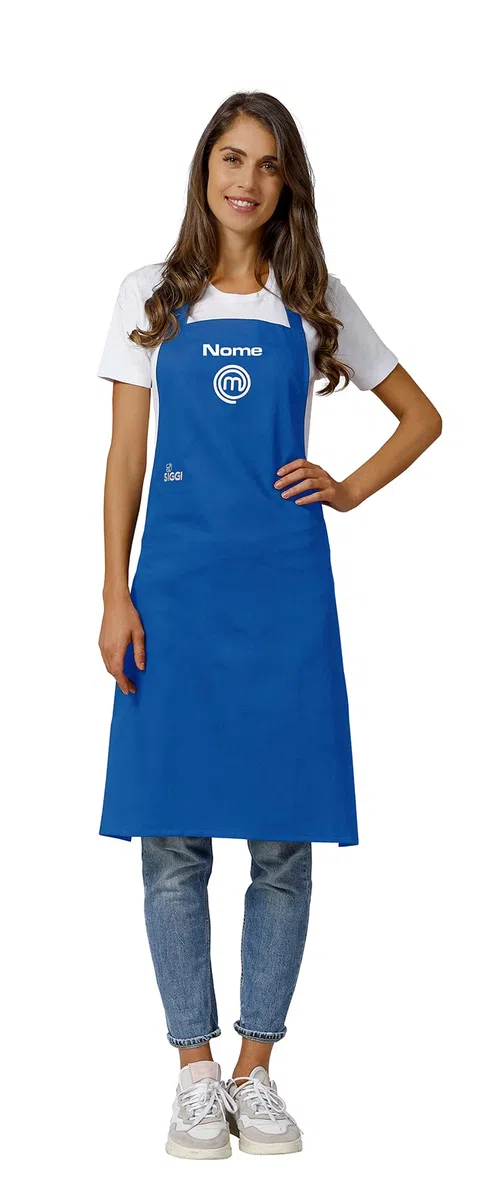 Siggi Grembiule Master chef Italia Ufficiale - Con Ricamo Nome Personalizzato - Originale - Unisex - Idea Regalo