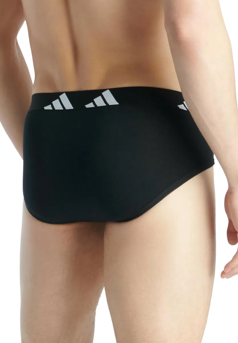 Adidas Adidas Herren Unterwäsche Slip 3er Pack - Brief (3pk) - Active Flex Cotton Intimo Uomo (Pacco da 3)