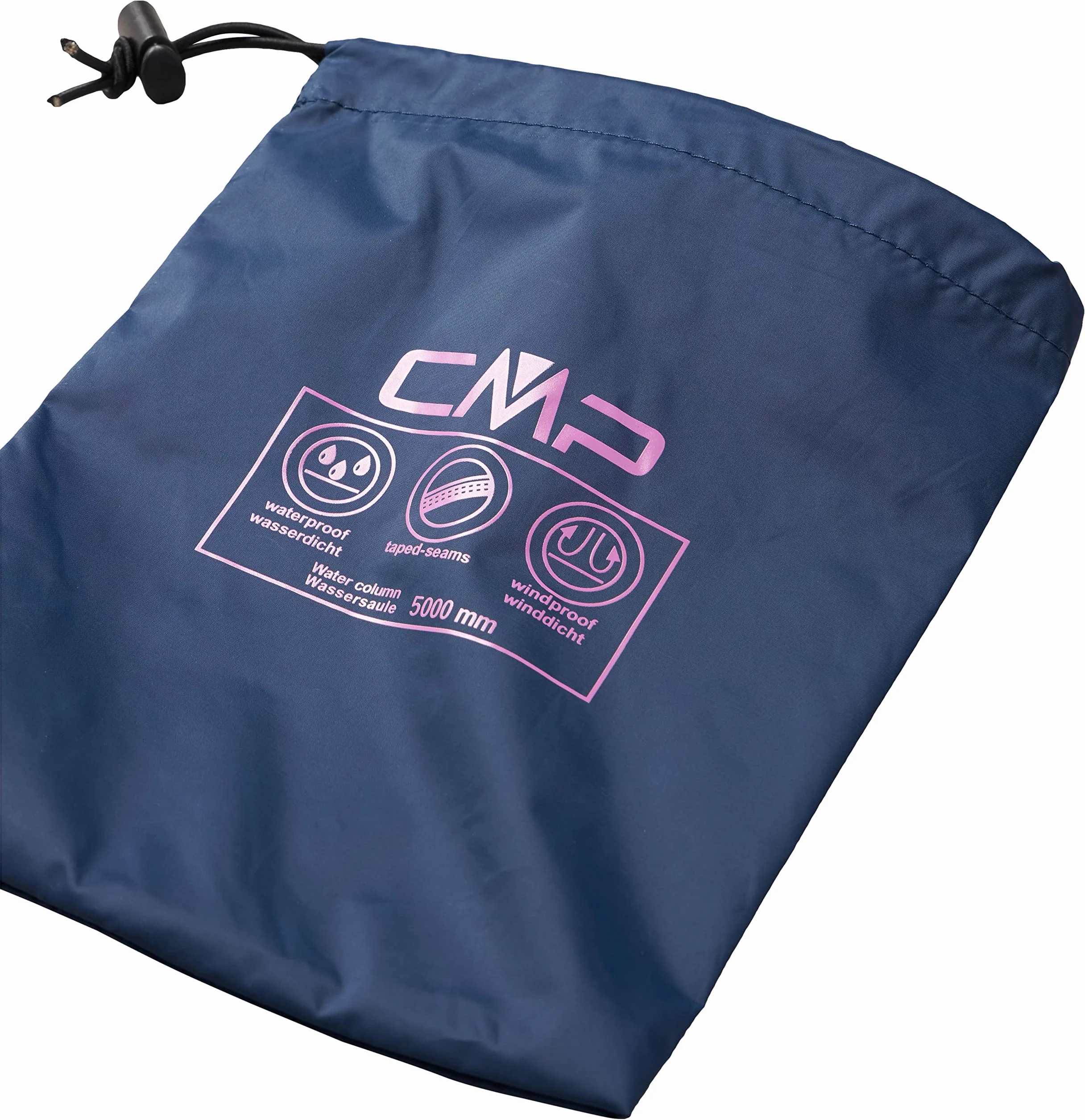CMP - Giacca Kid G con Cappuccio Antipioggia, Blue, 152