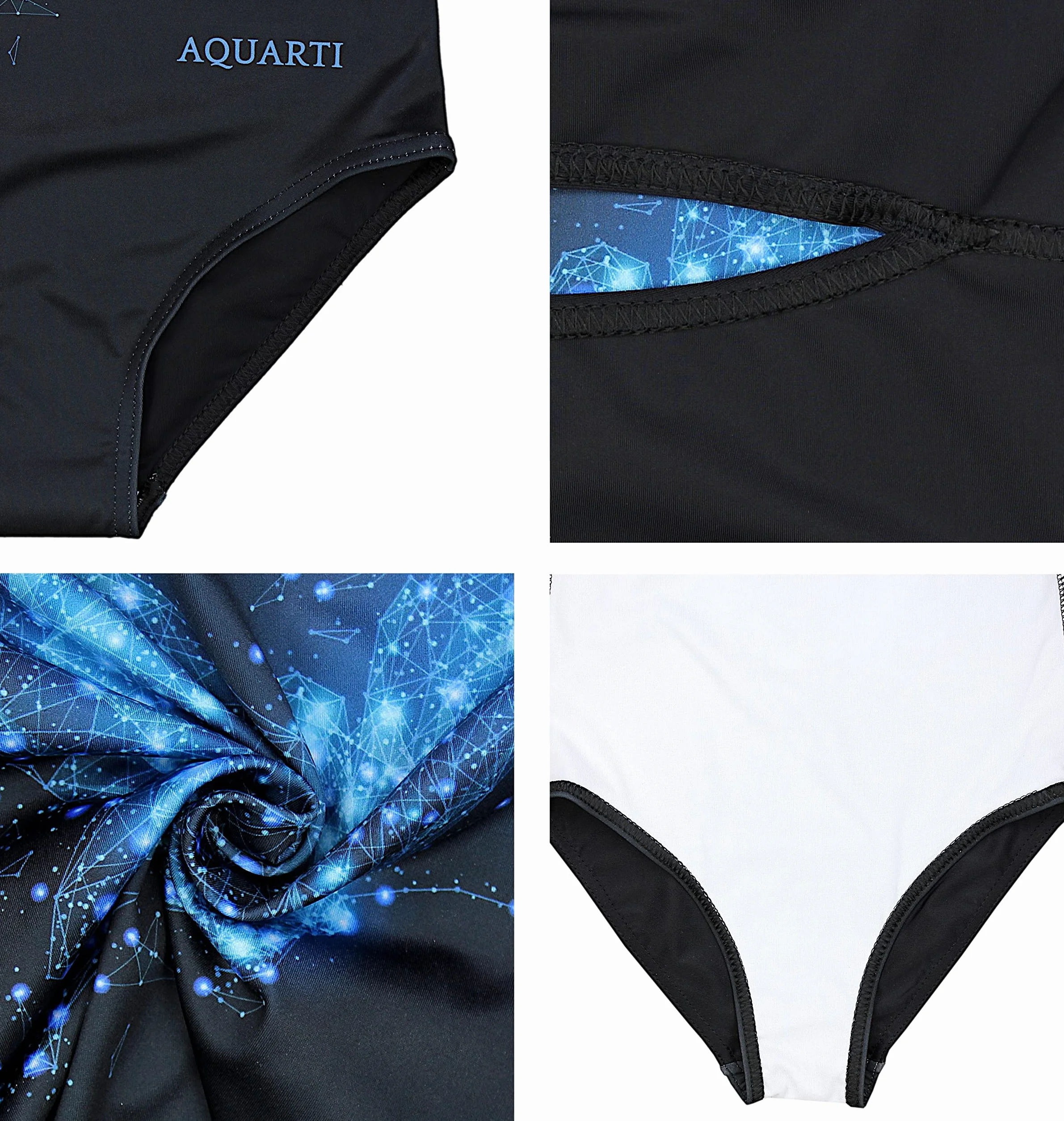Aquarti Costume Piscina Bambina Intero con Stampa – Resistente, Confortevole e alla Moda
