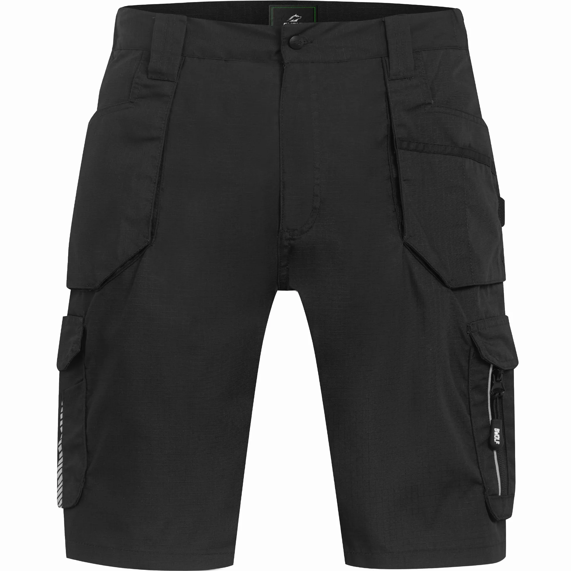 BWOLF Drift - Pantaloni da lavoro da uomo, corti da lavoro, in tessuto ripstop con molte tasche