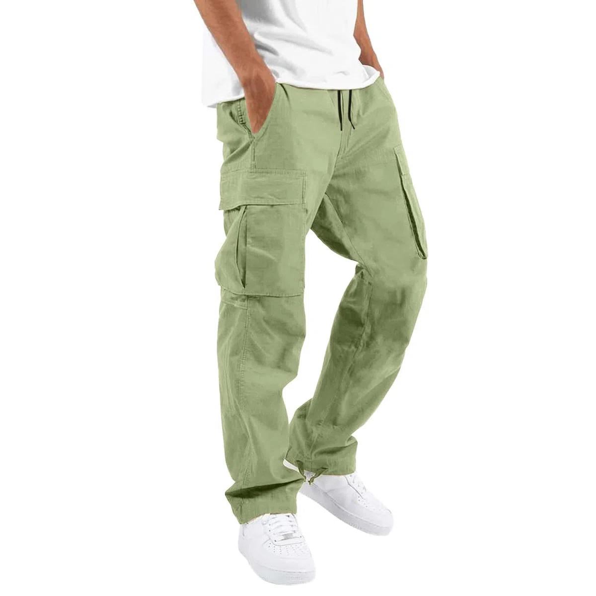 Pantaloncini Casual Tasche Stampate Cargo Camouflage Uomo Pantaloni da Uomo Pantaloni da Moto Pantaloni tascabili da Uomo Solidi per Lo Sport Tuta da Lavoro per Il Tempo Libero Moda Colore