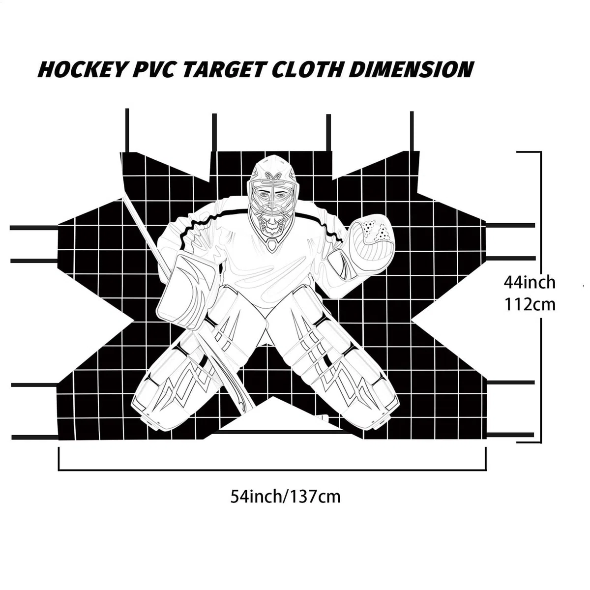 Target per il portiere 'hockey Street, obiettivi netti di hockey - Tutor 'allenatore sparatutto per impieghi pesanti | Obiettivi di obiettivi di hockey per esercitarsi a migliorare l'attrezzatura di a