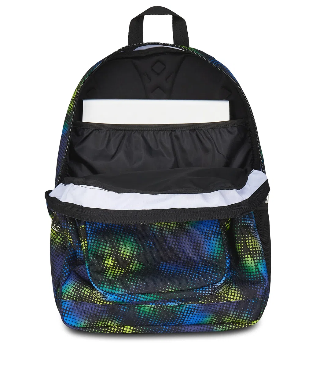 Seven Zaino Scuola Freethink, Verde Blu, Doppio Scomparto Con Tasca per PC e Tasca per Borraccia, 34 L, Scuola Media e Superiore, Zaino Ragazzo