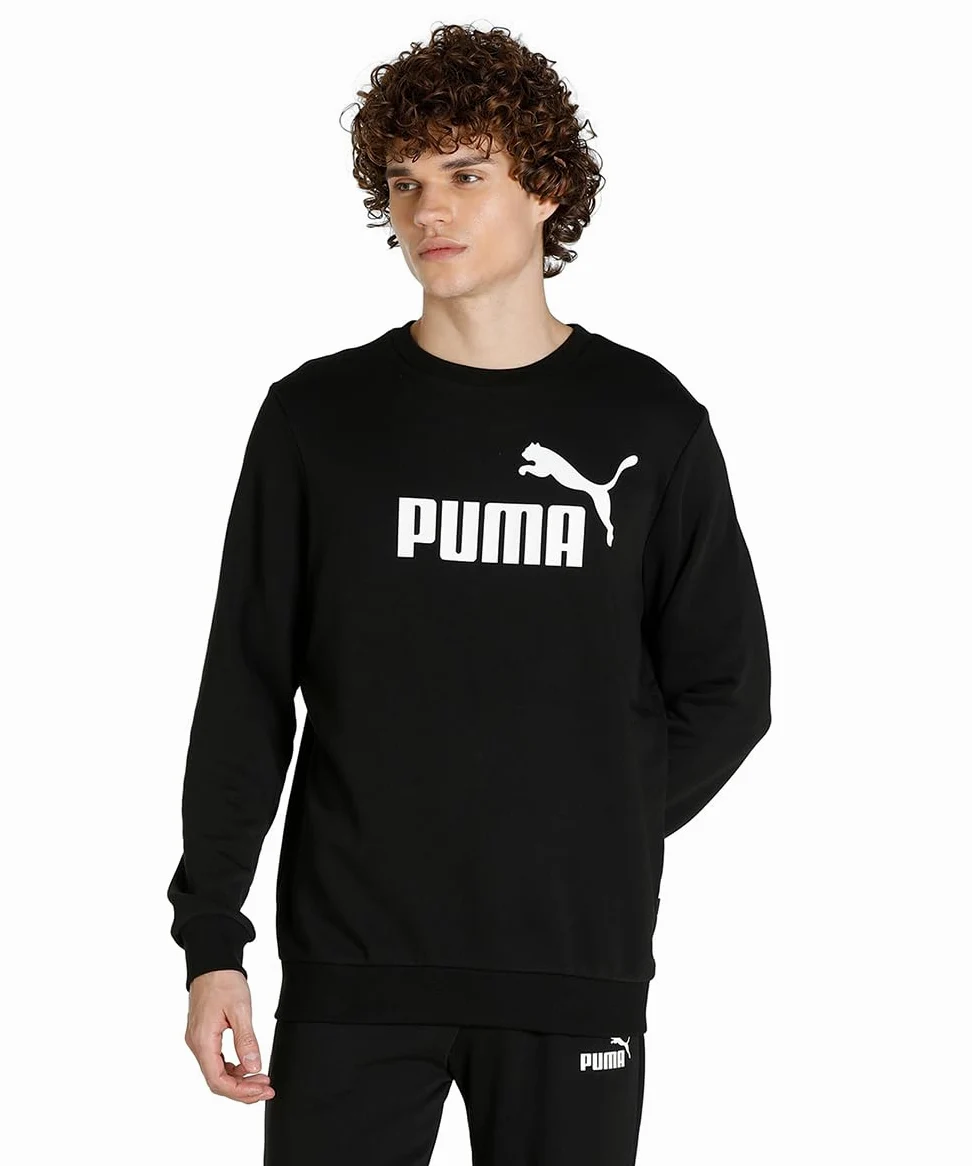 Puma Ess Big Logo Crew FL Maglia di Tuta Uomo